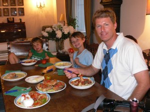 Pasta at home in Italy